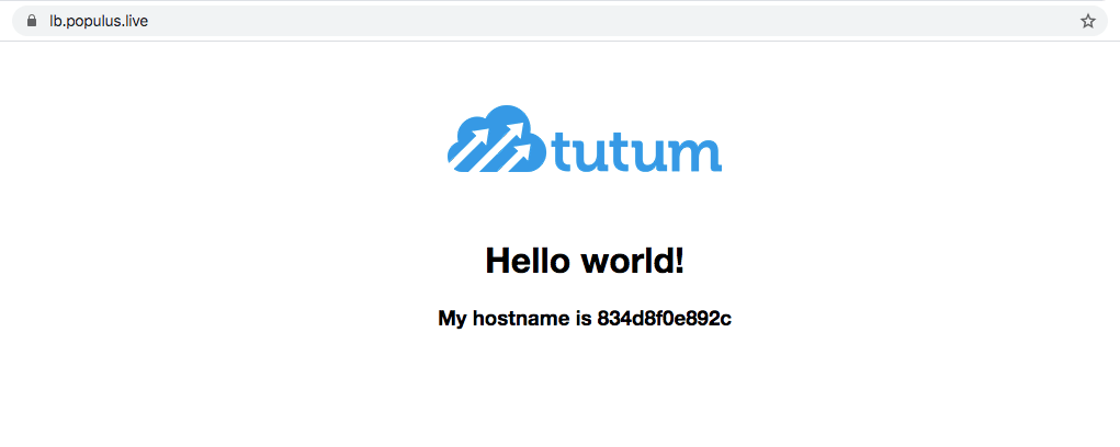 Tutum hello world