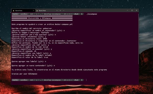 Cómo crear archivos docker-compose.yml de manera fácil con EZCompose